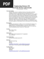 Engineering Sciences 154 Electronic Devices and Circuits: Course Description