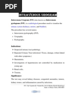 Intravenous UROGRAM