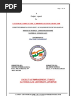 Download Study of Competetive Strategies in Telecom Sector by samprt SN18994371 doc pdf