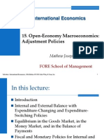 International Economics: 15. Open-Economy Macroeconomics: Adjustment Policies
