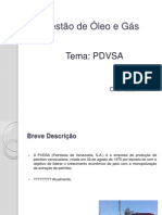 Gestão de Óleo e Gás - PDVSA