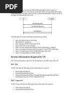 System Information Required by UE: RRC Idle