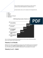 Maturity Level Details:: CMMI Staged Represenation-Maturity Levels