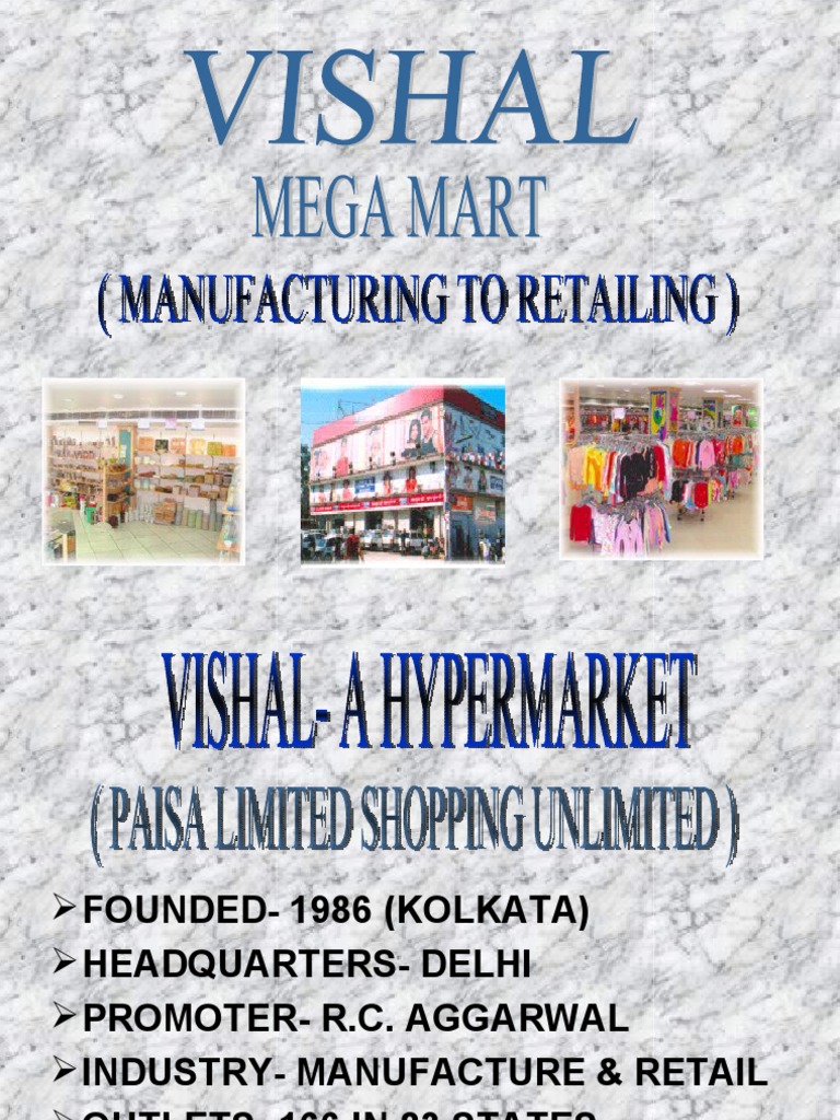 VISHAL Mega Mart PDF