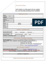 2009 Sponsor Form