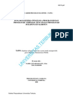 Tugas Akhir Program Magister (Tapm) Pengaruh Kinerja Pengelola Program KB Dan Program KB Terhadap Pencapaian Program KB Di Kabupaten Karimun