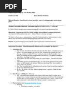 Paragraph Shrinking Lesson Plan