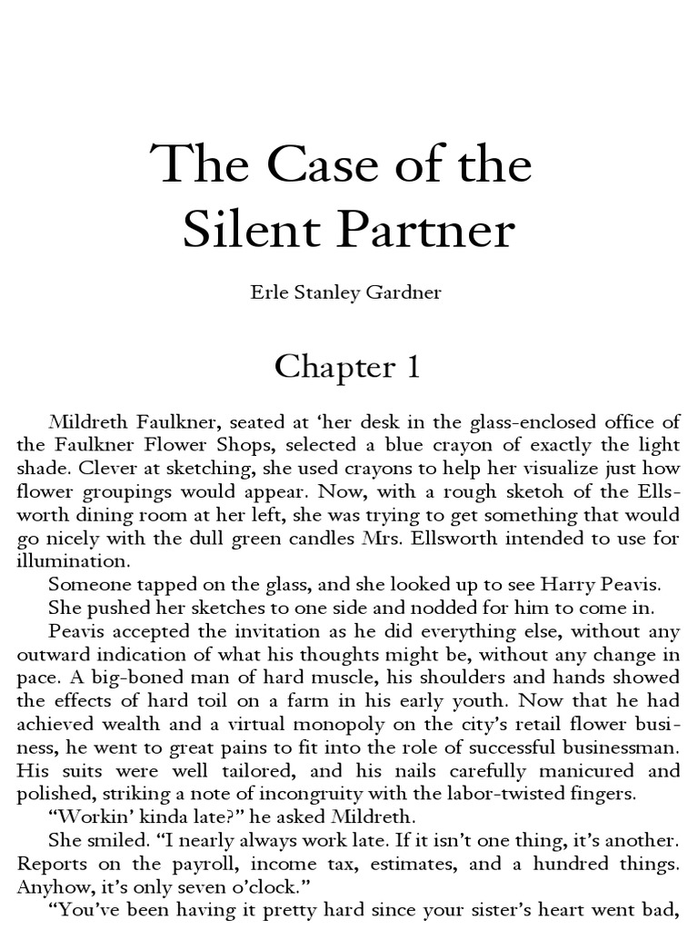 The Case of the Silent Partner Business