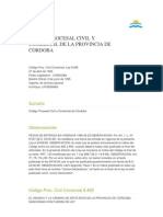 Código Procesal Civil y Comercial de Córdoba