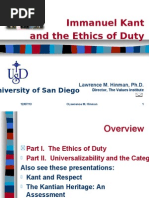 Kant, Duty and Universality - Ethics