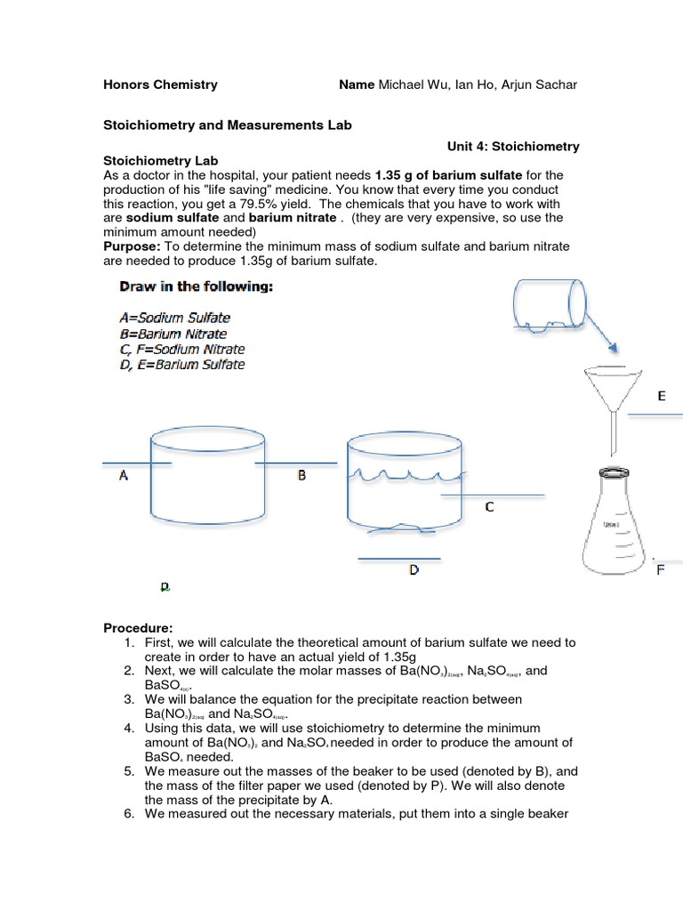 Determining the stoichiometry of chemical reactions lab image