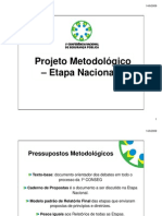 Projeto Metodologico - Etapa Nacional - 1 CONSEG