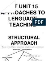 Tkt-Unit-15 Approaches To Lenguage Teaching