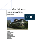 Plans Book- USF School of Mass Communications #IAMSMC Campaign