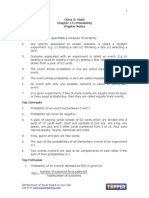 Class X: Math Chapter 15: Probability Chapter Notes Top Definitions