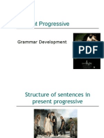 Present Progressive: Grammar Development