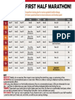 First Half Marathon Training Programme