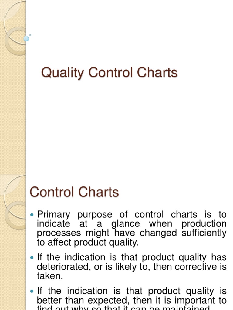 Control Charts - MBA | PDF | Quality | Statistics