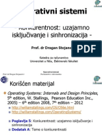 4. Konkurentnost - Uzajamno Iskljucivanje i Sinhronizacija