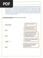 Reading Text: Vocabulary Development: Match Each Word To Its Definition