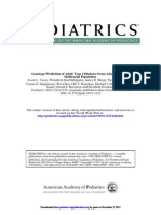 Genotype Prediction of Adult Type 2 Diabetes From Adolescence PDF