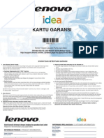 Warranty Card For Indonesia v1.0 110 200 20130626