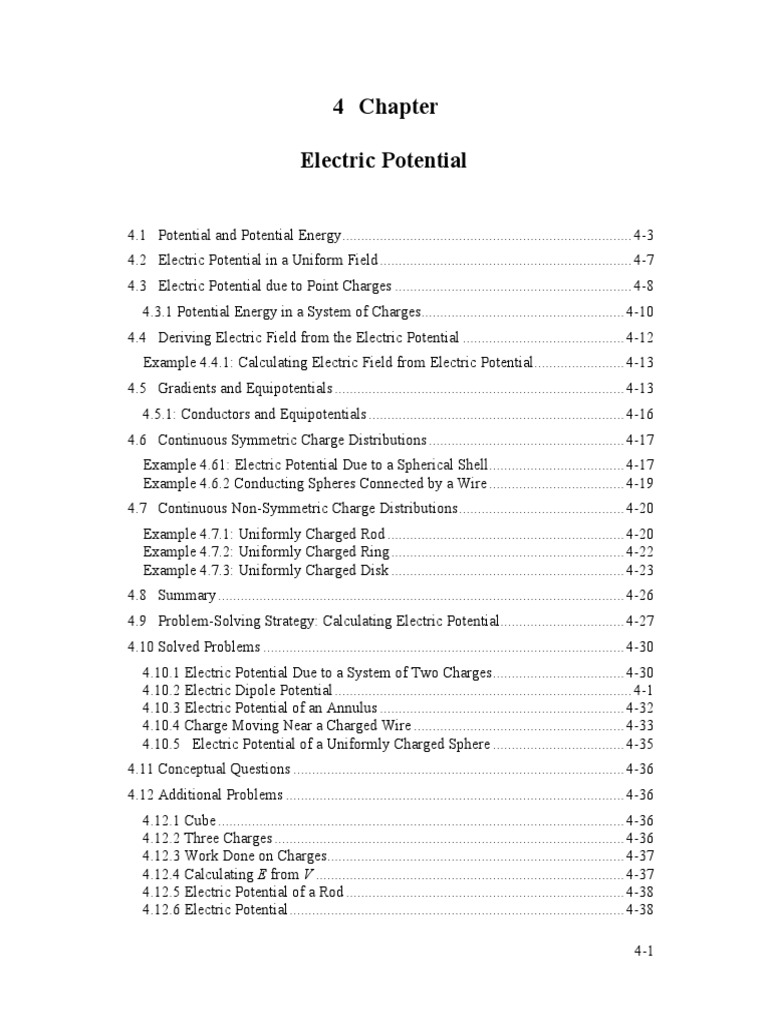 Electric Potential and Energy Concepts | PDF | Potential Energy ...