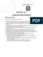 GANGS 101: A Guide For Parents