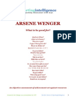 Arsene Wenger What is He Good for