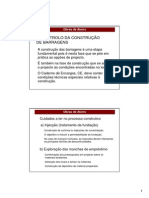 Barragens Controlo de Construcao