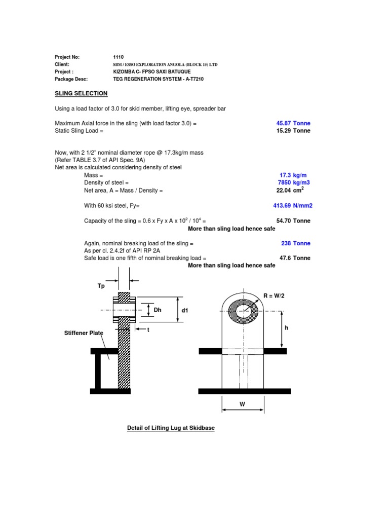 Lifting Lug Analysis Bending Applied And Interdisciplinary Physics