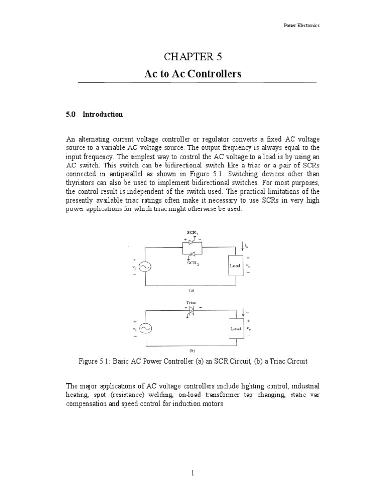 AC Voltage Control Techniques | PDF | Power Electronics | Root Mean Square