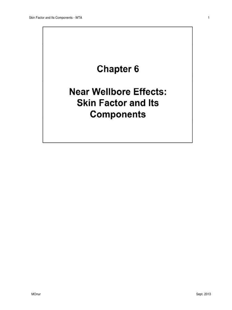 Part 6 Skin Factor and Its Components PDF Permeability (Earth