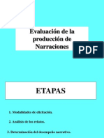 Evaluacion Discurso Narrativo