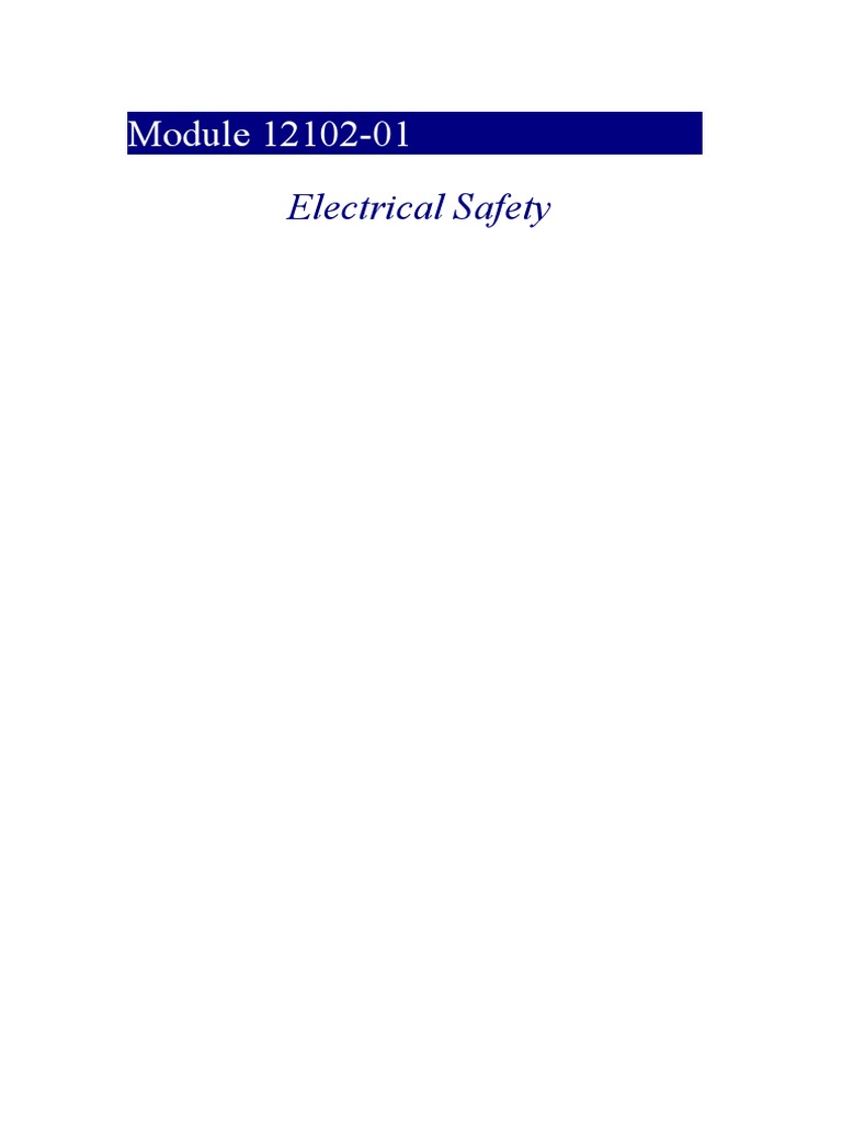 Electrical Safety Training Overview | PDF | Explosion | Electricity