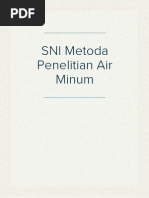 Download SNI Metoda Penelitian Air Minum by Hesstii Sii ChemmicaLissttaa SN190089967 doc pdf