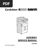 Download Ricoh Aficio 250 Service Manual by nazmi SN19009645 doc pdf