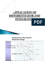 Application of Differentiator and Integrator