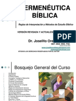 Hermeneutica - Dr. Joselito Orellana Mora