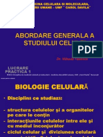 LP I-1-Abordarea Generala A Studiului Celulei PDF