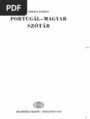 Portugal Magyar Keziszotar