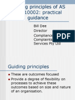 As ISO 10002 Guiding Principles-Bill Dee