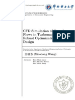 CFD Simulation of Complex Flows in Turbomachinery and Robust Optimization of Blade Design