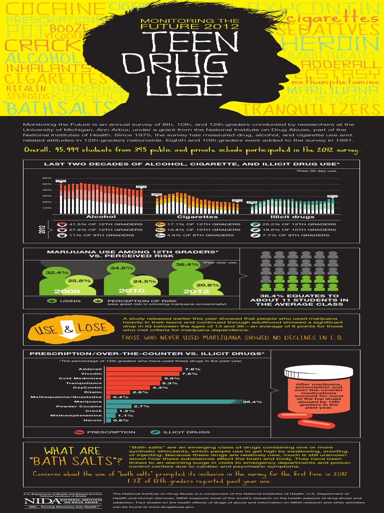 Teen Drug Use Survey Insights 2012 | PDF | Substance Abuse ...