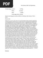 Concrete Test Report Paul Osborne HNC Civil Engineering