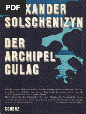 Der Archipel Gulag Alexander Solschenizyn Pdf