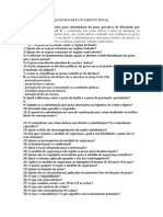 QUESTIONÁRIO DE DIREITO PENAL II 33 Questoes Sem Responder