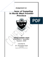 Problems of Sampling in NWFP Pakistan