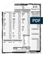 Aeon Trinity - Character Sheet