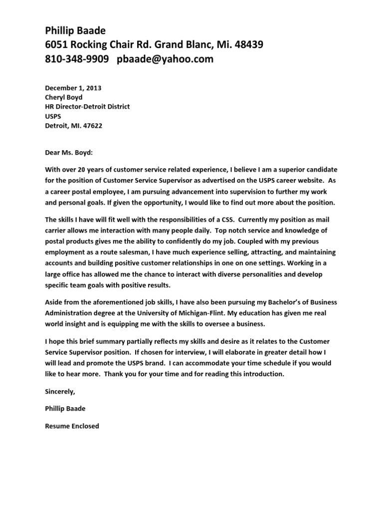 December 1 Cover Letter | PDF